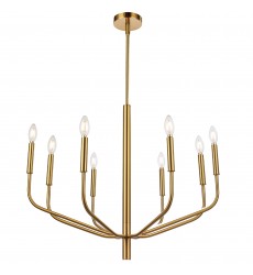 8LT Chandelier, AGB Finish-(ELN-328C-AGB)-Dainolite  8LT Chandelier, AGB Finish-(ELN-328C-AGB)-Dainolite