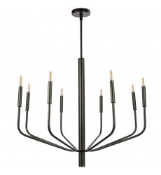 8LT Chandelier, MB Finish-(ELN-328C-MB)-Dainolite  8LT Chandelier, MB Finish-(ELN-328C-MB)-Dainolite