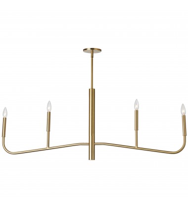  4LT Incandescent Horiz Chandelier, AGB-(ELN-484HC-AGB)-Dainolite