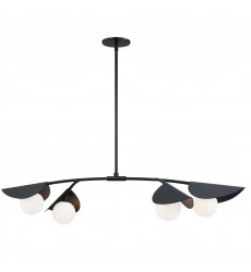4 LT Halogen Horiz Pendant, MB w/ WH Glass-(EMM-414HP-MB)-Dainolite  4 LT Halogen Horiz Pendant, MB w/ WH Glass-(EMM-414HP-MB)-Dainolite