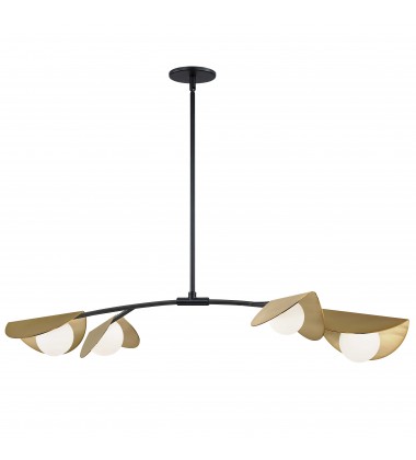 4 LT Halogen Horiz Pendant, MB / AGB w/ WH Glass-(EMM-414HP-MB-AGB)-Dainolite  4 LT Halogen Horiz Pendant, MB / AGB w/ WH Glass-(EMM-414HP-MB-AGB)-Dainolite