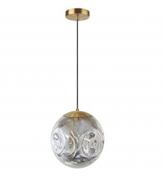 1Lt Incandescent Pendant, AGB w/ Smoke Glass-(ERS-101P-AGB-SM)-Dainolite  1Lt Incandescent Pendant, AGB w/ Smoke Glass-(ERS-101P-AGB-SM)-Dainolite