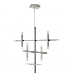  42W Chandelier, PC w/ Acrylic Diffuser-(FCS-3656C-PC)-Dainolite