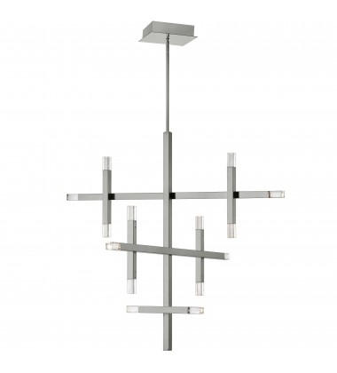  42W Chandelier, PC w/ Acrylic Diffuser-(FCS-3656C-PC)-Dainolite