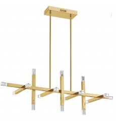  48W Horiz Chandelier, AGB w/ Acrylic Diffuser-(FCS-4064HC-AGB)-Dainolite