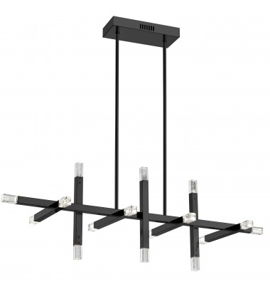  48W Horiz Chandelier, MB w/ Acrylic Diffuser-(FCS-4064HC-MB)-Dainolite