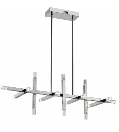  48W Horiz Chandelier, PC w/ Acrylic Diffuser-(FCS-4064HC-PC)-Dainolite