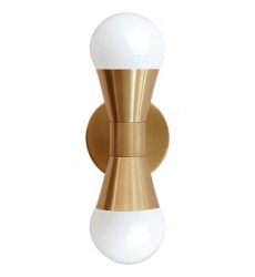 2LT Incandescent Wall Sconce, MB-(FOR-72W-AGB)-Dainolite  2LT Incandescent Wall Sconce, MB-(FOR-72W-AGB)-Dainolite