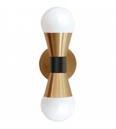 2LT Incandescent Wall Sconce, AGB & MB-(FOR-72W-AGB-MB)-Dainolite  2LT Incandescent Wall Sconce, AGB & MB-(FOR-72W-AGB-MB)-Dainolite