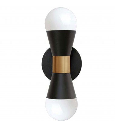 2LT Incandescent Wall Sconce, MB & AGB-(FOR-72W-MB-AGB)-Dainolite  2LT Incandescent Wall Sconce, MB & AGB-(FOR-72W-MB-AGB)-Dainolite