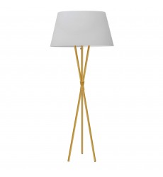  1LT Floor Lamp, ABG w/ WH Shade-(GAB-601F-AGB-WH)-Dainolite