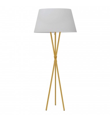  1LT Floor Lamp, ABG w/ WH Shade-(GAB-601F-AGB-WH)-Dainolite