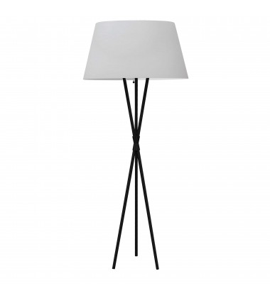  1LT Floor Lamp, MB w/ WH Shade-(GAB-601F-MB-WH)-Dainolite