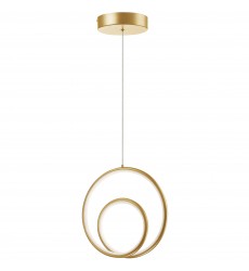  20W Pendant, AGB w/ WH Silicone Diff-(GBL-1222LEDP-AGB)-Dainolite