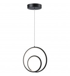  20W Pendant, MB w/ WH Silicone Diff-(GBL-1222LEDP-MB)-Dainolite
