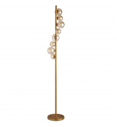  8LT Halogen Floor Lamp VB w/ Champagne Glass-(GLA-638F-VB)-Dainolite