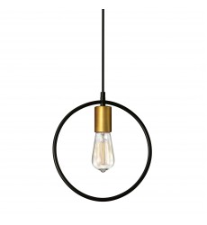 1LT Pendant, Matte Black & VB Finish-(GMT-111P-MB-VB)-Dainolite