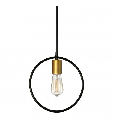  1LT Pendant, Matte Black & VB Finish-(GMT-111P-MB-VB)-Dainolite