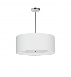 4LT Helena Pendant PC, White w/White Diffuser-(HEL-224P-PC-WH)-Dainolite  4LT Helena Pendant PC, White w/White Diffuser-(HEL-224P-PC-WH)-Dainolite