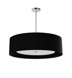  4LT Helena Pendant PC, Black w/White Diffuser-(HEL-304P-PC-BW)-Dainolite