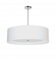 4LT Helena Pendant PC, White w/White Diffuser-(HEL-304P-PC-WH)-Dainolite  4LT Helena Pendant PC, White w/White Diffuser-(HEL-304P-PC-WH)-Dainolite