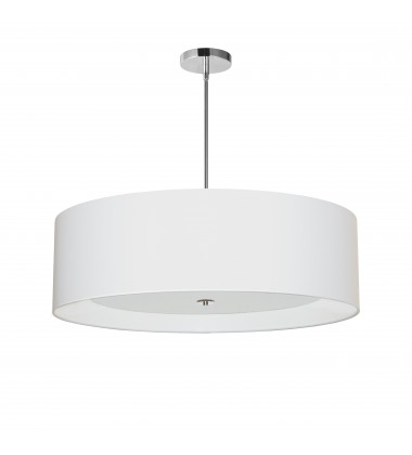 4LT Helena Pendant PC, White w/White Diffuser-(HEL-304P-PC-WH)-Dainolite  4LT Helena Pendant PC, White w/White Diffuser-(HEL-304P-PC-WH)-Dainolite