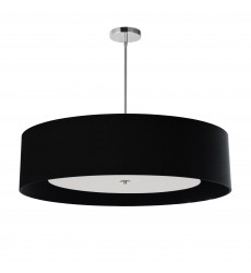  4LT Helena Pendant PC, BK w/WH Diffuser-(HEL-344P-PC-BW)-Dainolite