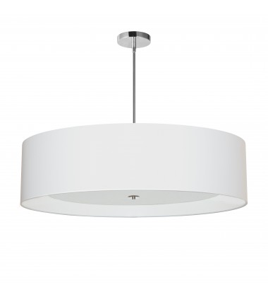 4LT Helena Pendant PC, WH w/WH Diffuser-(HEL-344P-PC-WH)-Dainolite  4LT Helena Pendant PC, WH w/WH Diffuser-(HEL-344P-PC-WH)-Dainolite