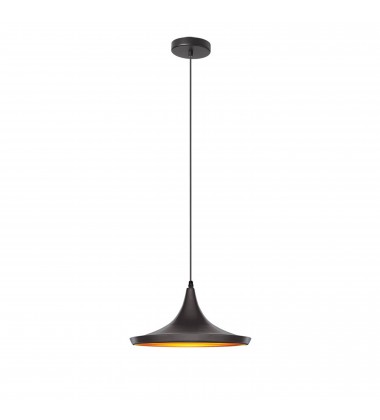  1LT Pendant, Aluminum Black-(HKI-141P-BK)-Dainolite