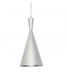 1LT Incan Pendant White w/Silver Pebbled Interior-(HKI-81P-WH)-Dainolite  1LT Incan Pendant White w/Silver Pebbled Interior-(HKI-81P-WH)-Dainolite
