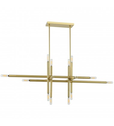 16LT Incand Horiz Pendant, AGB-(KAN-4016HP-AGB)-Dainolite  16LT Incand Horiz Pendant, AGB-(KAN-4016HP-AGB)-Dainolite