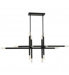 16LT Incand Horiz Pendant, MB-(KAN-4016HP-MB)-Dainolite  16LT Incand Horiz Pendant, MB-(KAN-4016HP-MB)-Dainolite