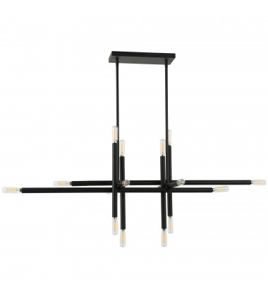 16LT Incand Horiz Pendant, MB-(KAN-4016HP-MB)-Dainolite  16LT Incand Horiz Pendant, MB-(KAN-4016HP-MB)-Dainolite