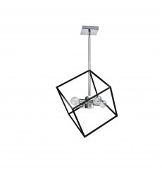  4LT Pendant, Polished Chrome & Matte Black Finish-(KAP-144P-PC-MB)-Dainolite