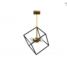  4LT Pendant, Vintage Bronze & Matte Black Finish-(KAP-144P-VB-MB)-Dainolite