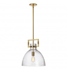  1LT Pendant, Aged Brass Finish-(LBY-141P-AGB)-Dainolite
