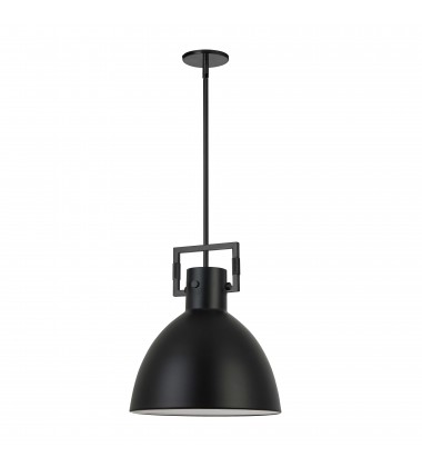  1LT Incandescent Pendant, MB w/ MB Metal Shade-(LBY-141P-MB-MB)-Dainolite