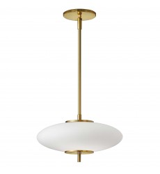  16W Pendant, AGB w/ Opal Glass-(MAD-121LEDP-AGB)-Dainolite
