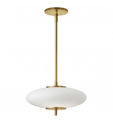  16W Pendant, AGB w/ Opal Glass-(MAD-121LEDP-AGB)-Dainolite