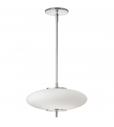  16W Pendant, PC w/ Opal Glass-(MAD-121LEDP-PC)-Dainolite