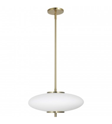  24W Pendant, AGB w/ WH Glass-(MAD-161P-AGB)-Dainolite
