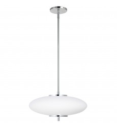  24W Pendant, PC w/ WH Glass-(MAD-161P-PC)-Dainolite