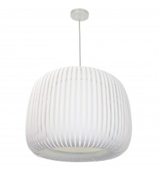  1LT Pendant Slit Shade Linda White-(MIA-181P-195F)-Dainolite