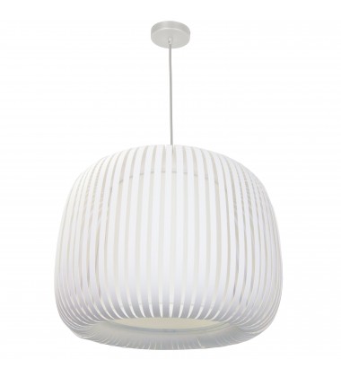  1LT Pendant Slit Shade Linda White-(MIA-181P-195F)-Dainolite