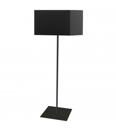  1LT Square Floor Lamp w/ JTone Black Shade-(MM201F-BK-797)-Dainolite