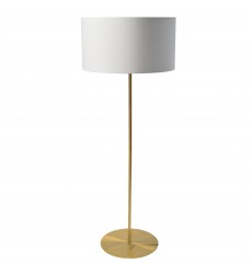  1LT Drum Floor Lamp w/ JTone White Shade AGB-(MM221F-AGB-790)-Dainolite