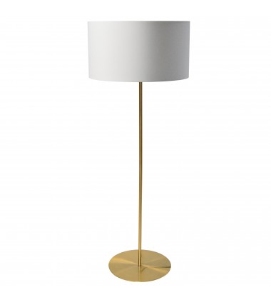  1LT Drum Floor Lamp w/ JTone White Shade AGB-(MM221F-AGB-790)-Dainolite