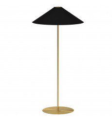  1LT Tapered Floor Lamp w/ JTone BK-GLD Shade-(MM241F-AGB-698)-Dainolite