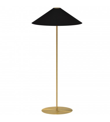  1LT Tapered Floor Lamp w/ JTone BK-GLD Shade-(MM241F-AGB-698)-Dainolite