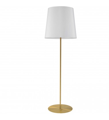  1LT Drum Floor Lamp w/ Jtone WH Shade, AGB-(MM681F-AGB-790)-Dainolite